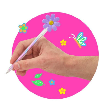 GF-6 FLOWER GELSTIFT SWIRLY COLORS, 3-fach sortiert