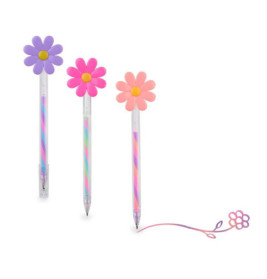 GF-6 FLOWER GELSTIFT SWIRLY COLORS, 3-fach sortiert