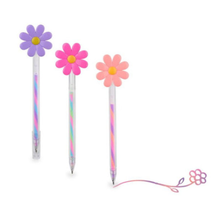 GF-6 FLOWER GELSTIFT SWIRLY COLORS, 3-fach sortiert