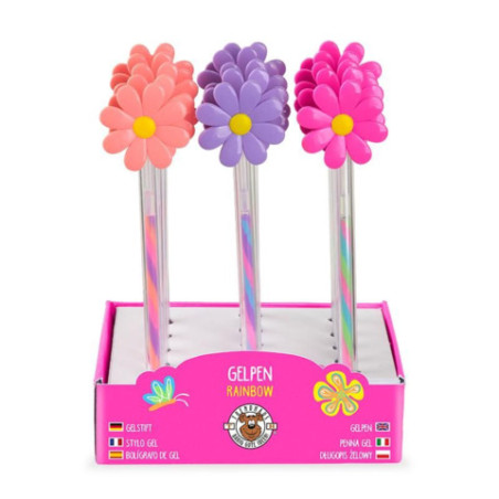 GF-6 FLOWER GELSTIFT SWIRLY COLORS, 3-fach sortiert