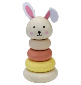 Spielmaus Holz Tier-Stapelturm, 5-teilig