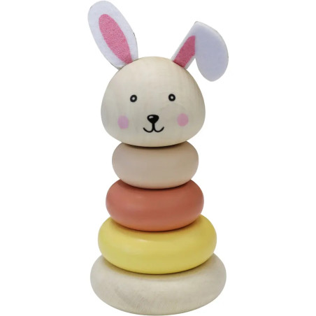 Spielmaus Holz Tier-Stapelturm, 5-teilig