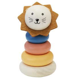 Spielmaus Holz Tier-Stapelturm, 5-teilig