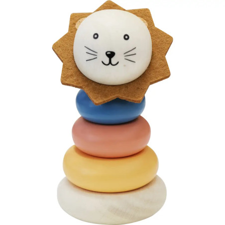 Spielmaus Holz Tier-Stapelturm, 5-teilig