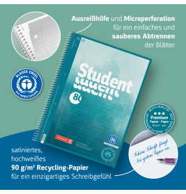 Collegeblock A4 Lin  28 90g Premium