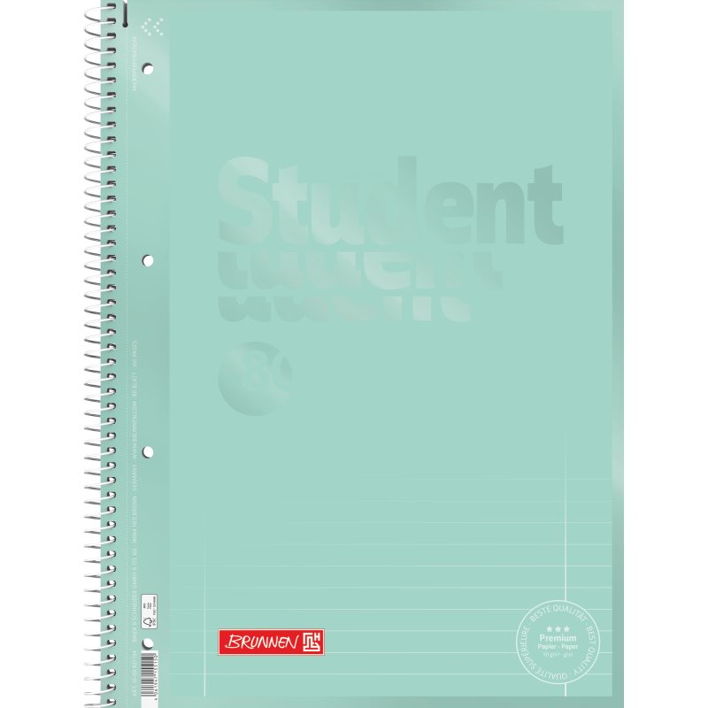 Collegeblock A4 Lin 27  mint