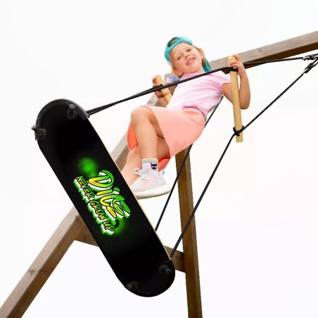 Skateboard Schaukel schwarz