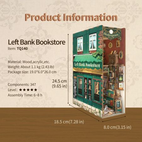 Left Bank Bookstore - DIY Book TONECHEER