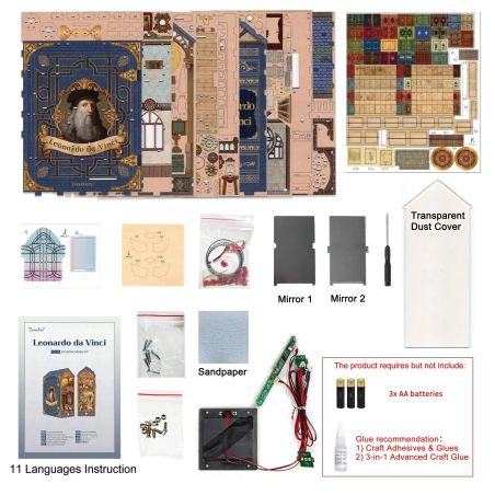 Leonardo da Vinci - DIY Book TONECHEER