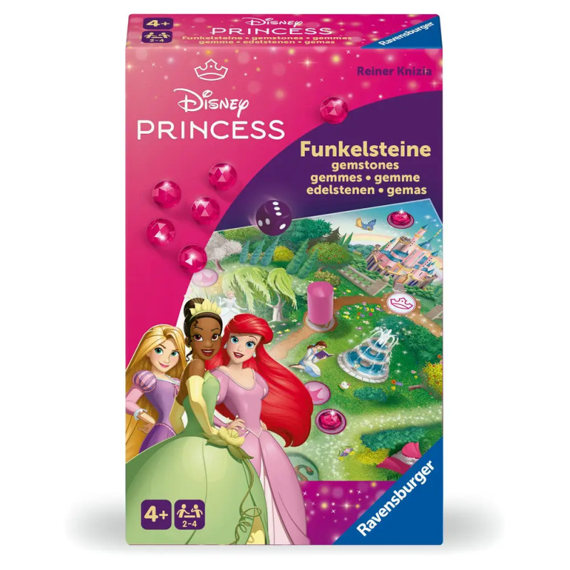 Ravensburger 24708 - Disney Princess Funkelsteine - Lauf- und Sammelspiel für 2 bis 4 Kinder ab 4 Ja