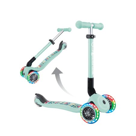 GLOBBER JUNIOR FOLDABLE FANTASY LIGHTS mint-Tribal, mit Leuchtrollen