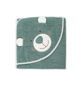 Kapuzenbadetuch Bär Bo mintgrü n