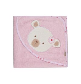 Kapuzenbadetuch Bär Betty rosa