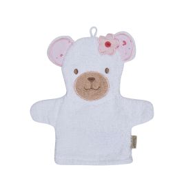 Waschhandschuh Bär Betty weiß