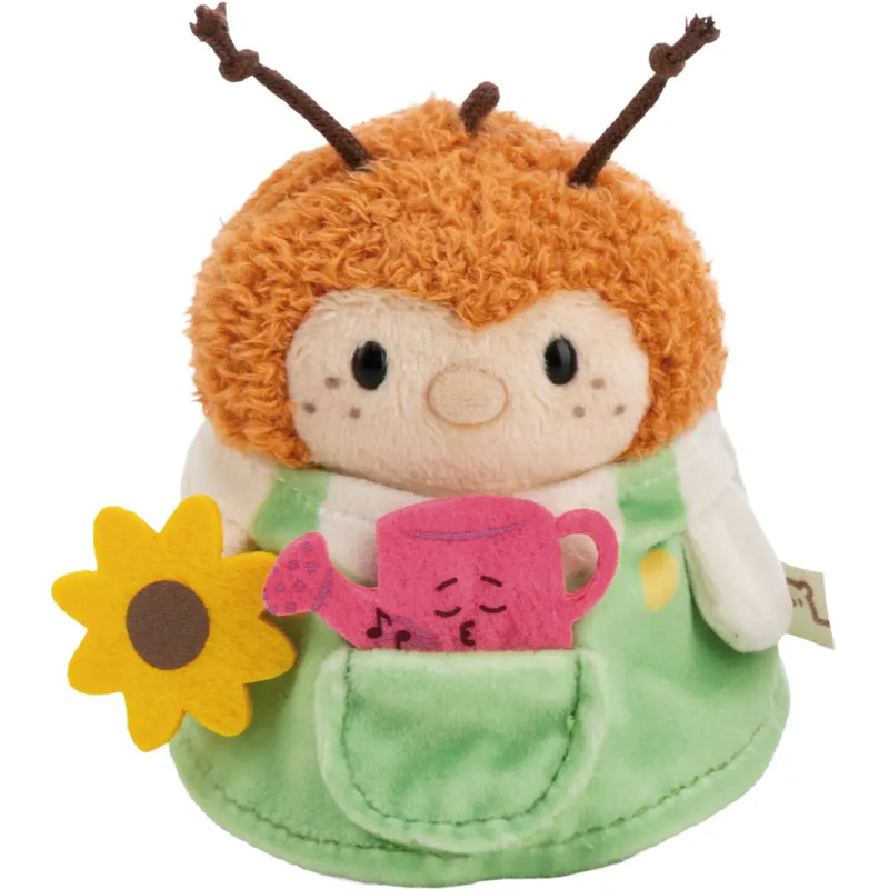 Kuscheltier Set Hummel Hadshi mit Gießkanne u. Gärtnerkostüm in Geschenkbox