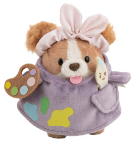Kuscheltier Set Spaniel Brushy mit Pinsel u. Malerkostüm in Geschenkbox