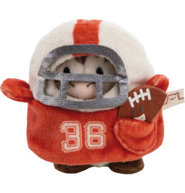 Kuscheltier Set Zebra Stripey mit Football u. Footballkostüm in Geschenkbox