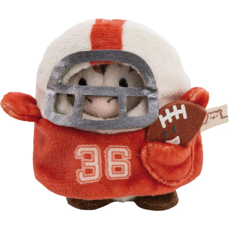 Kuscheltier Set Zebra Stripey mit Football u. Footballkostüm in Geschenkbox