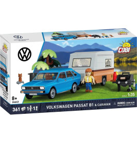 COBI Volkswagen Passat B1 Blau   Caravan - Maßstab 1:35