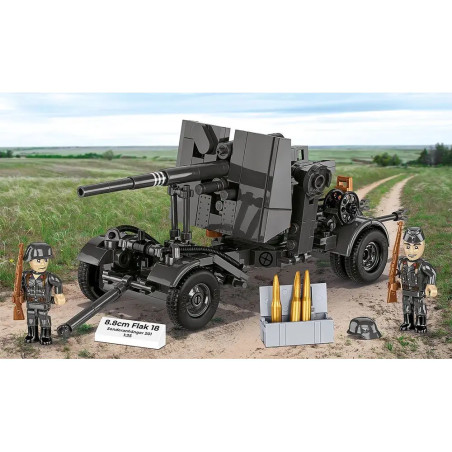 COBI WWII 8.8CM FLAK 18 mit Lafette - Maßstab 1:35