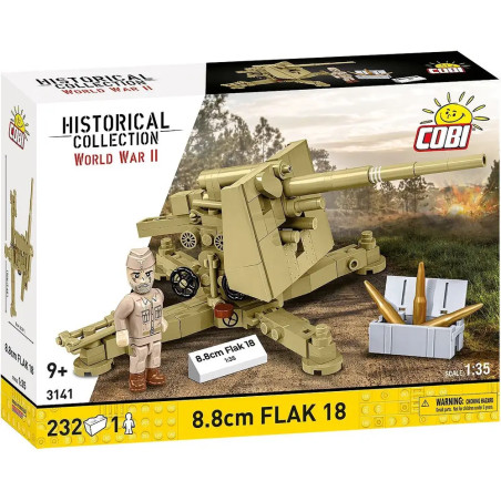 COBI WWII 8.8CM FLAK 18 (DAK) - Maßstab 1:35