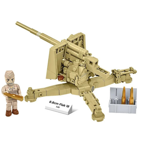 COBI WWII 8.8CM FLAK 18 (DAK) - Maßstab 1:35