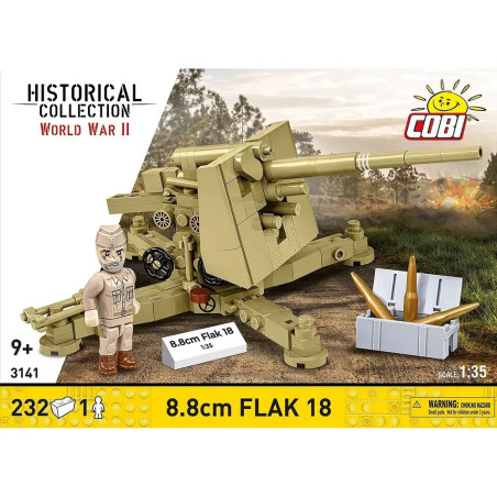 COBI WWII 8.8CM FLAK 18 (DAK) - Maßstab 1:35