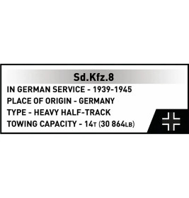 COBI Sd.Kfz.8 Towing 8.8 cm Flak 36