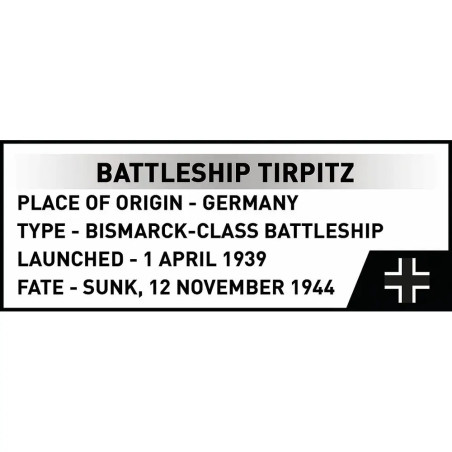 COBI WWII - BATTLESHIP TRIPITZ - Maßstab 1:700