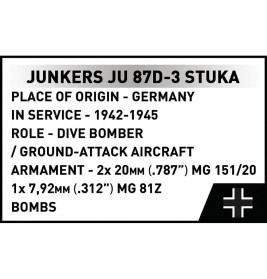 COBI Junkers Ju 87D-3 Stuka