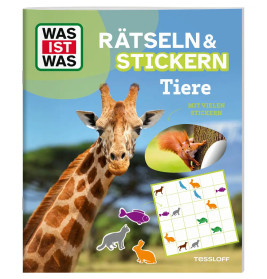 WAS IST WAS Rätseln und Stickern: Tiere