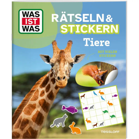 WAS IST WAS Rätseln und Stickern: Tiere