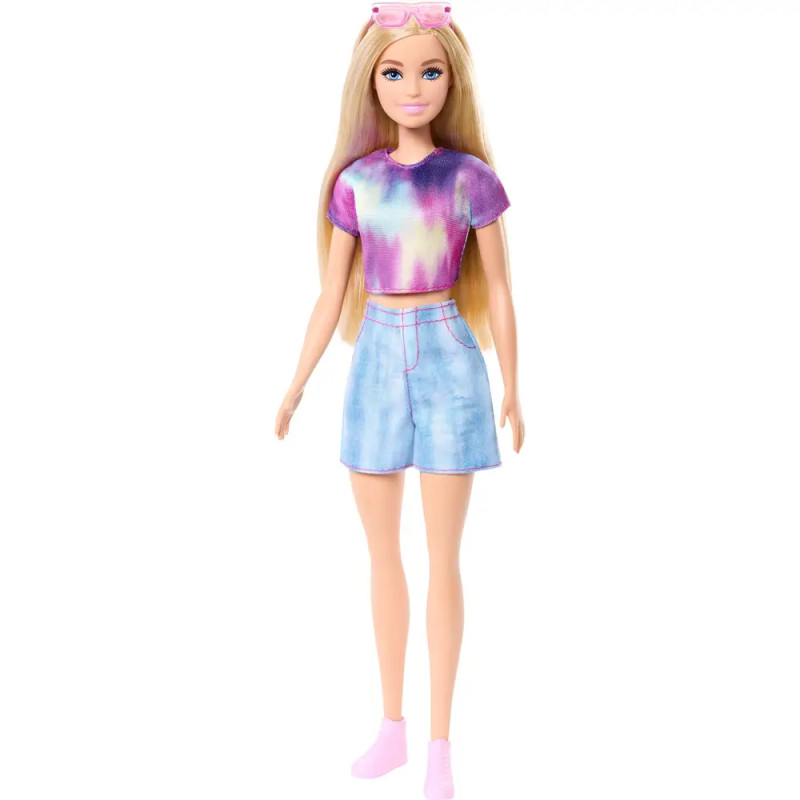 Barbie Mysteries: Beach Detectives Barbie Malibu Modepuppe mit unverkennbarem Outfit und Accessoires
