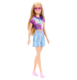 Barbie Mysteries: Beach Detectives Barbie Malibu Modepuppe mit unverkennbarem Outfit und Accessoires