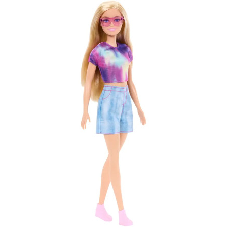 Barbie Mysteries: Beach Detectives Barbie Malibu Modepuppe mit unverkennbarem Outfit und Accessoires