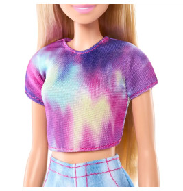 Barbie Mysteries: Beach Detectives Barbie Malibu Modepuppe mit unverkennbarem Outfit und Accessoires