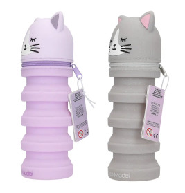 TOPModel Silikon Federmäppchen Katze BLOOMING KITTY