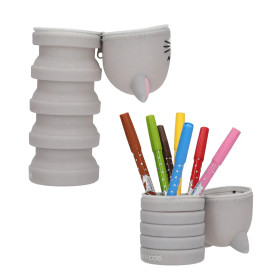 TOPModel Silikon Federmäppchen Katze BLOOMING KITTY