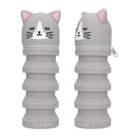 TOPModel Silikon Federmäppchen Katze BLOOMING KITTY