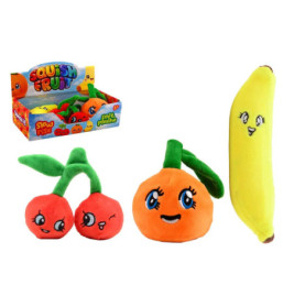 Slow rise Plüschfrüchte in der Auslage,sort.