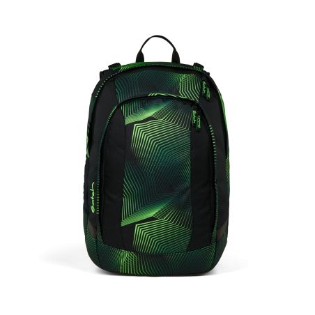 Satch Match Plus Schulrucksack Seismic Green: Ergonomisch, nachhaltig, Laptopfach & 30+5L Volumen