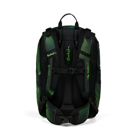 Satch Match Plus Schulrucksack Seismic Green: Ergonomisch, nachhaltig, Laptopfach & 30+5L Volumen