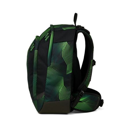 Satch Match Plus Schulrucksack Seismic Green: Ergonomisch, nachhaltig, Laptopfach & 30+5L Volumen