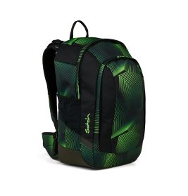 Satch Match Plus Schulrucksack Seismic Green: Ergonomisch, nachhaltig, Laptopfach & 30+5L Volumen