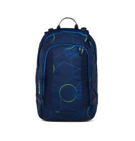 satch Match Plus Schulrucksack Blue Tech – Ergonomisch, 30+5L & recycelt