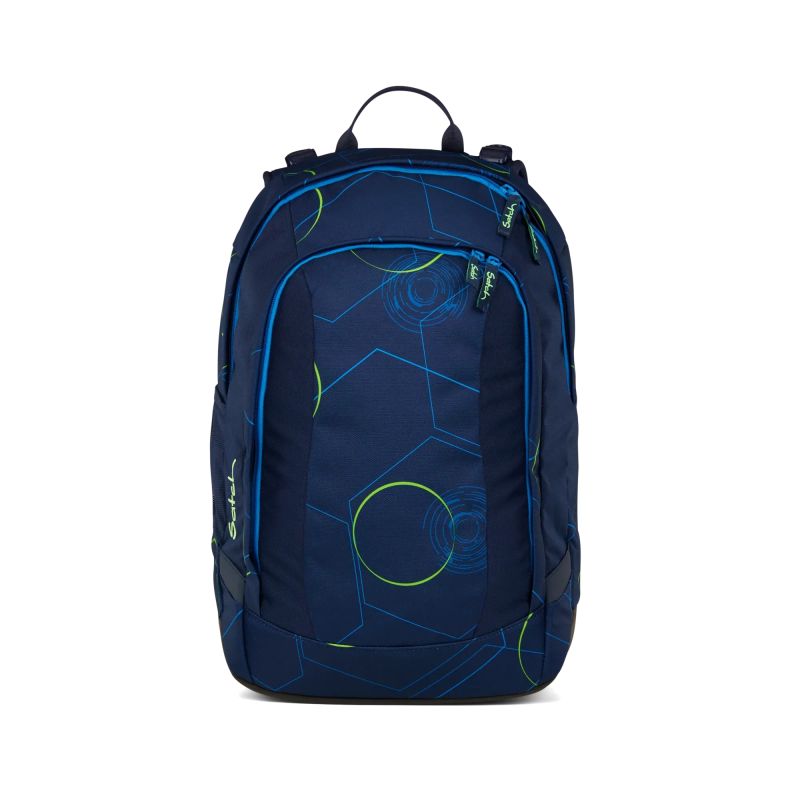 satch Match Plus Schulrucksack Blue Tech – Ergonomisch, 30+5L & recycelt