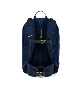 satch Match Plus Schulrucksack Blue Tech – Ergonomisch, 30+5L & recycelt