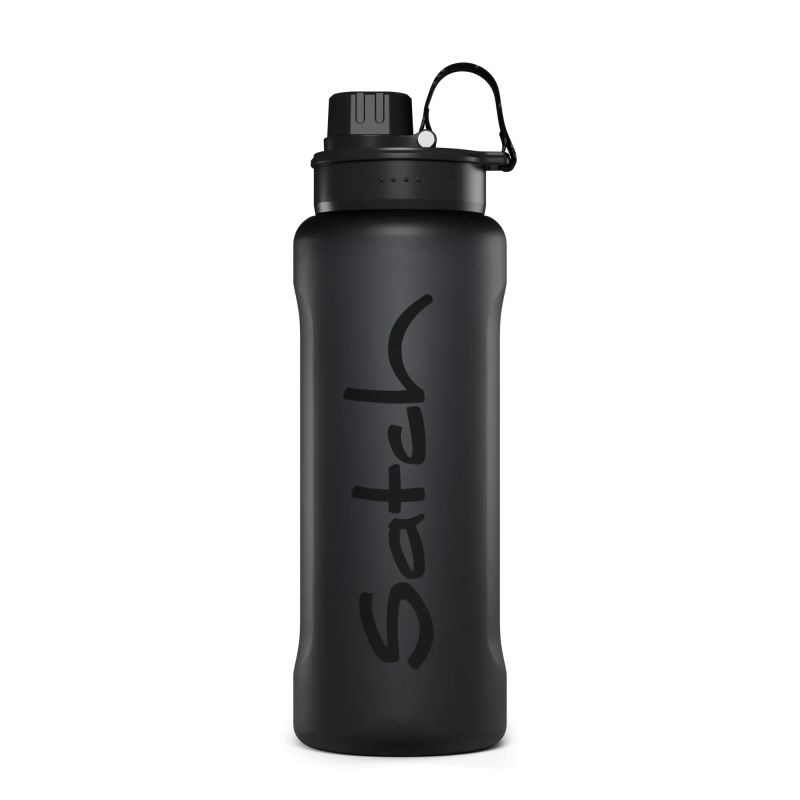 satch XL Trinkflasche Schwarz – 1L Tritan | BPA-frei, auslaufsicher & spülmaschinengeeignet