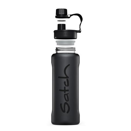 satch XL Trinkflasche Schwarz – 1L Tritan | BPA-frei, auslaufsicher & spülmaschinengeeignet