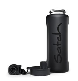 satch XL Trinkflasche Schwarz – 1L Tritan | BPA-frei, auslaufsicher & spülmaschinengeeignet
